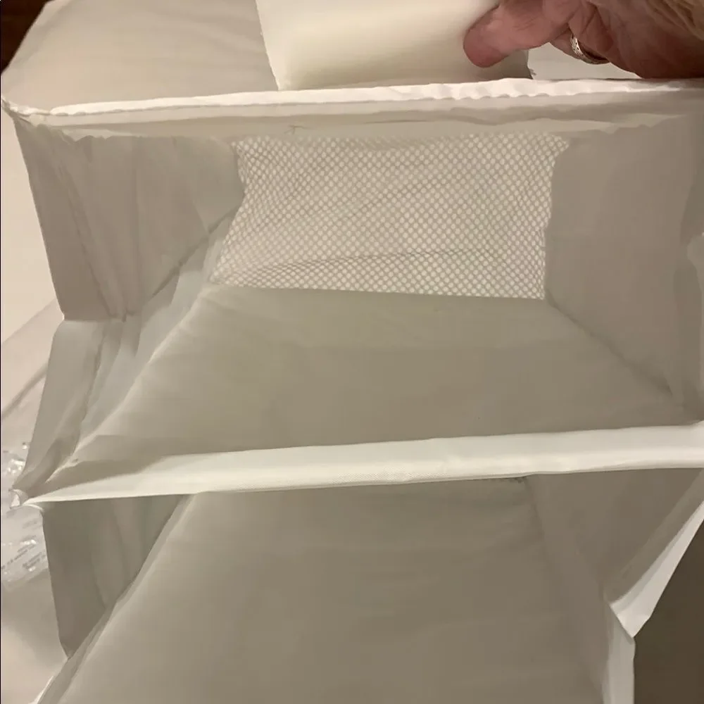 White Hanging Closet Organizer